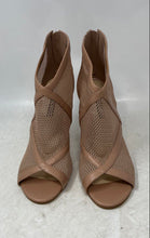 Load image into Gallery viewer, Nine West Womens Ira 2 Taupe Peep Toe Back Zip Stiletto Ankle Booties Size 8M
