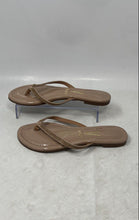 Load image into Gallery viewer, Vizzano Womens Tan Gold Rhinestone Open Toe Slip-On Slide Sandals Size 7

