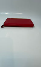 Load image into Gallery viewer, Aldo Womens Red Textured Leather Credit Card Slot Accordion Zip-Around Wallet
