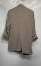 Load image into Gallery viewer, Tahari Womens Brown Long Sleeve Notch Lapel Collar Open Front Blazer Size S
