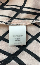 Load image into Gallery viewer, New York &amp; Company Womens Pink And Black Plaid Ruffle Blouse Top Size L
