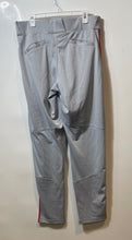 Load image into Gallery viewer, Nike Mens Gray Red Flat Front Swoosh Piped Dri-Fit Sport Baseball Pants Size L
