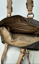 Load image into Gallery viewer, Michael Kors Womens Grayson Brown Signature Double Handle Charm Satchel Bag
