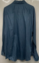 Load image into Gallery viewer, Alfani Mens Blue Striped Cotton Long Sleeve Collared Button-Up Shirt Size XL
