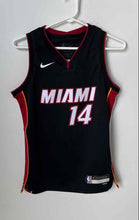Load image into Gallery viewer, Nike Kids Black Red Miami Heat Tyler Herro #14 Basketball Jersey Size M w/ Tag
