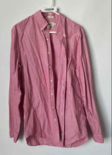 Load image into Gallery viewer, J.Crew Mens Red Cotton Long Sleeve Chest Pocket Collared Button-Up Shirt Size LT
