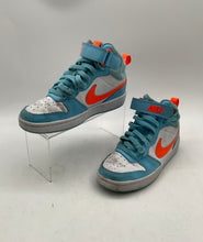 Load image into Gallery viewer, Nike Boys Court Borough Mid 2 HF4791-407 Blue White Basketball Shoes Size 4Y
