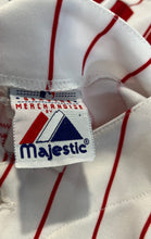 Load image into Gallery viewer, Majestic Mens White Red Pinstripe Philadelphia Phillies Baseball Jersey Size XL
