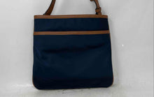 Load image into Gallery viewer, Michael Kors Womens Blue Brown Outer Pockets Adjustable Strap Crossbody Bag
