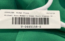 Load image into Gallery viewer, Michael Kors Womens Green Short Sleeve Layered Hi-Low Hem Tunic Blouse Size S
