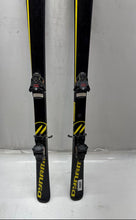 Load image into Gallery viewer, Dynamic VR17 Equipe Black Yellow Racing Snow Skis With Tyrolia 540 Bindings

