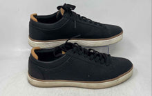 Load image into Gallery viewer, Aldo Mens Deerford Black With Brown Trim Canvas Lace-Up Sneaker Shoes Size 11
