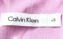 Load image into Gallery viewer, Calvin Klein Mens Pink Cotton Short Sleeve Collared Button-Up Shirt Size Large
