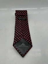 Load image into Gallery viewer, Alvaro Castagnino Mens Red Geometric Print Handmade Adjustable Designer Tie
