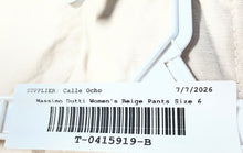 Load image into Gallery viewer, Massimo Dutti Womens Beige Pleated Front Slash Pocket Cropped Pants Size 6
