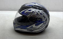 Load image into Gallery viewer, Fulmer Unisex Adults Axis Mundi Dot Blue Black Full-Face Motorcycle Helmet Sz S
