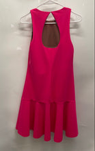 Load image into Gallery viewer, Trina Turk Womens Pink Sleeveless Crew Neck Ruffle A-Line Dress Size 4
