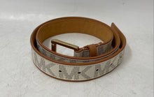 Load image into Gallery viewer, Michael Kors Womens 553734 Beige Brown Monogram Adjustable Fashion Belt Size M
