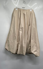 Load image into Gallery viewer, Zara Womens Beige Elastic Waistband Pull-On Midi A-Line Skirt Size Large
