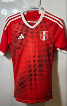 Load image into Gallery viewer, Adidas Mens Red Slim Fit Peru Away 2003 Soccer-National Teams Jersey Size XS
