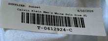 Load image into Gallery viewer, Calvin Klein Mens White Cotton Short Sleeve Slim Fit Button-Up Shirt Size XL
