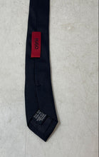 Load image into Gallery viewer, Hugo Boss Mens Black Silk Long Formal Adjustable Pointed Tie
