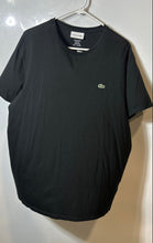 Load image into Gallery viewer, Lacoste Mens Black Short Sleeve Crew Neck Regular Fit Pullover T-Shirt Size XXL
