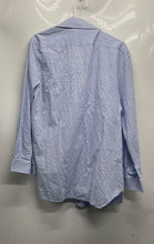 Load image into Gallery viewer, Michael Kors Mens Light Blue Printed Cotton Slim Fit Dress Shirt Size 16
