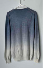 Load image into Gallery viewer, Bugatchi Mens Blue Ombre Wool Long Sleeve Knitted Pullover Sweater No Size
