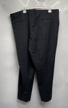Load image into Gallery viewer, Santorelli Mens Black New Romeo Flat Front Straight Leg Dress Pants Size 42
