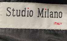 Load image into Gallery viewer, Studio Milano Mens Black Roma 1112 Long Sleeve 3-Button Blazer Size 46R

