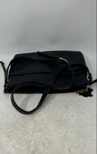 Load image into Gallery viewer, Giani Bernini Womens Black Leather Adjustable Strap Zip Top Crossbody Handbag
