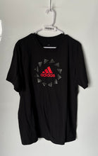 Load image into Gallery viewer, Adidas Mens Black Red Short Sleeve Crew Neck Regular Fit Graphic T-Shirt Size L

