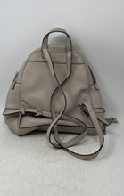 Load image into Gallery viewer, Michael Kors Womens Rhea Gray Pebbled Leather Adjustable Strap Zip Top Backpack
