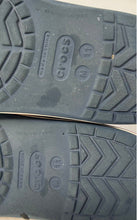 Load image into Gallery viewer, Crocs Mens Crocband Blue White Round Toe Slip-On Clog Sandals Size 11
