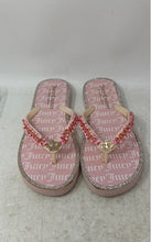 Load image into Gallery viewer, Juicy Couture Womens Bling Pink Slip-On Flip-Flop Sandals Size 7
