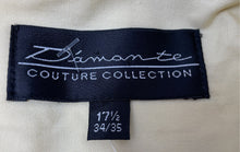 Load image into Gallery viewer, Diamante Couture Collection Mens Pale Yellow Long Sleeve Dress Shirt Size 17.5
