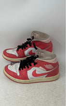 Load image into Gallery viewer, Nike Womens Air Jordan 1 Mid BQ6472-186 White Pink Lace-Up Sneaker Shoes Size 7

