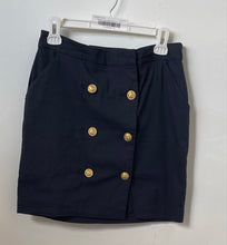 Load image into Gallery viewer, Tommy Hilfiger Womens Blue Regular Fit Button Front Straight &amp; Pencil Skirt Sz 6
