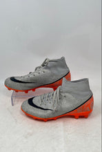 Load image into Gallery viewer, Nike Kids Mercurial Superfly 6 Elite FG Gray And Orange Soccer Cleats Size 3.5Y

