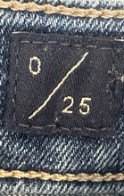 Load image into Gallery viewer, Lucky Brand Womens Blue Medium Dark Wash Button-Fly Skinny Leg Jeans Size 0/25
