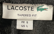 Load image into Gallery viewer, Lacoste Mens Black Flat Front Drawstring Waistband Tapered Fit Sweatpants Size L
