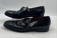 Load image into Gallery viewer, Authentic Salvatore Ferragamo Mens Black Monk Strap Dress Shoes Size 10D Damaged
