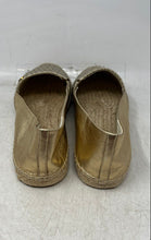 Load image into Gallery viewer, Michael Kors Womens Kendrick Gold Monogram Slip-On Espadrille Flats Size 10 M
