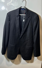Load image into Gallery viewer, Max Davoli Mens Black Wool Single-Breasted Notch Two Button Blazer Size 42/36L
