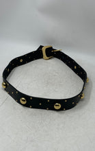 Load image into Gallery viewer, Michael Kors Womens Black Leather Studded Adjustable Western Belt
