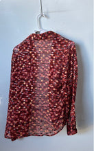Load image into Gallery viewer, Alfani Womens Multicolor Geometric Print Long Sleeve Button-Up Shirt Size 6
