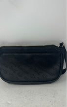 Load image into Gallery viewer, Juicy Couture Womens Black Monogram Embossed Charm Chain Strap Shoulder Handbag
