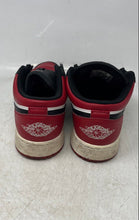 Load image into Gallery viewer, Nike Boys Air Jordan 1 553560-612 Black Red White Sneakers Shoes Sz 7Y No Laces
