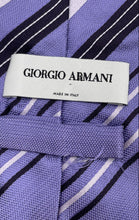 Load image into Gallery viewer, Giorgio Armani Mens Multicolor Striped Silk Adjustable Pointed Tie One Size
